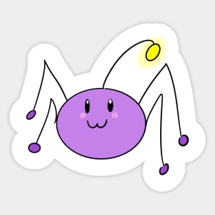 glow spider Sticker